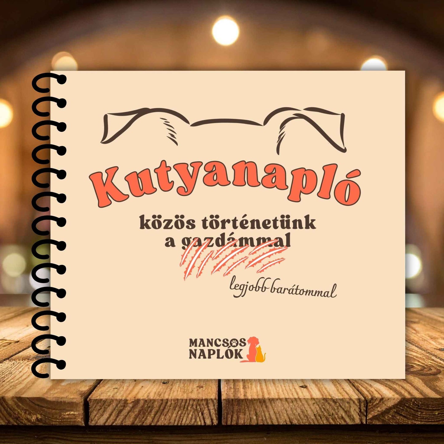 Kutyanapló első borítója a Mancsos Naplók sorozatból.